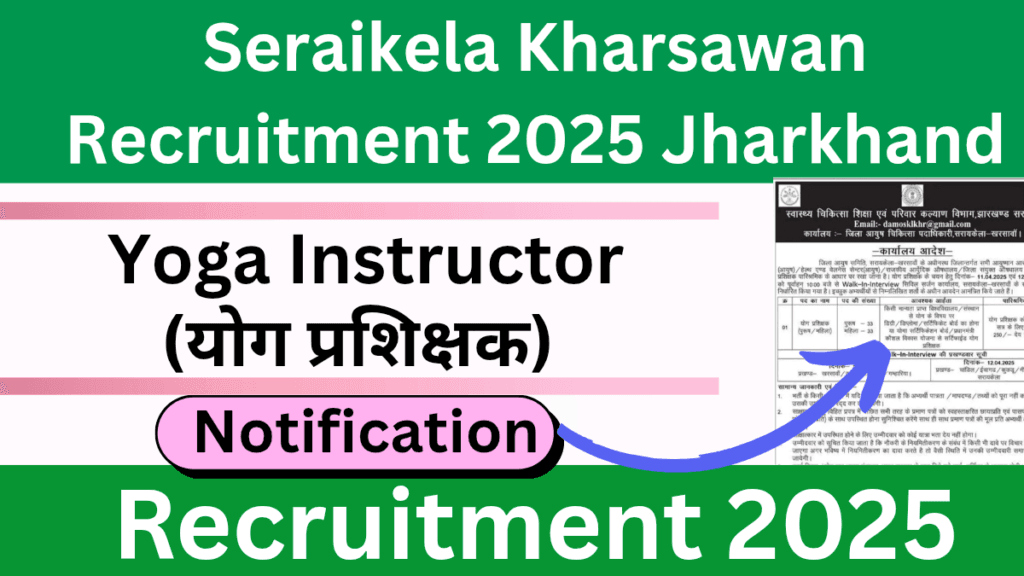 Seraikela Yoga Instructors Recruitment 2025