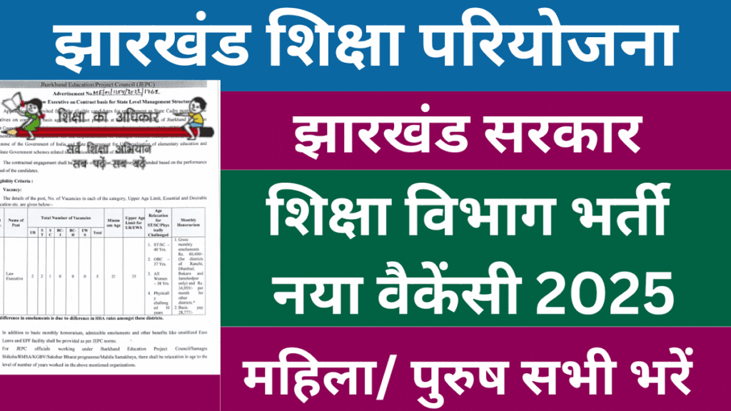 JEPC Jharkhand Recruitment 2025