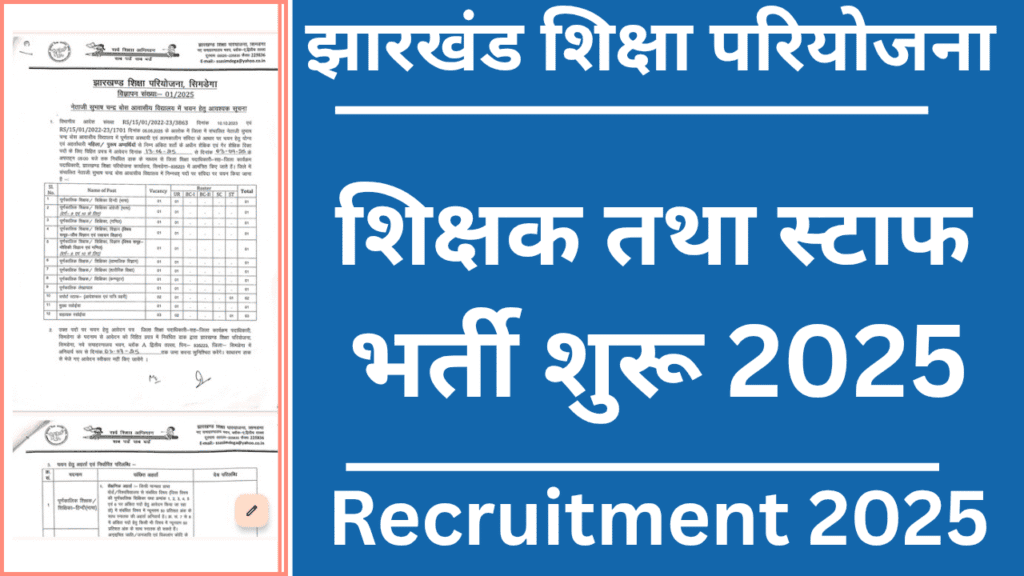 Jharkhand Shiksha Pariyojna Simdega Vacancy 2025