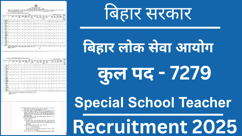 BPSC Special School Teacher Vacancy 2025